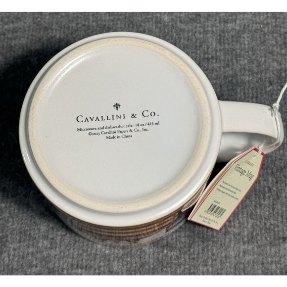 Cavallini & Co San Francisco Library Books Ceramic Coffee Mug 14 oz New - Picture 6 of 6